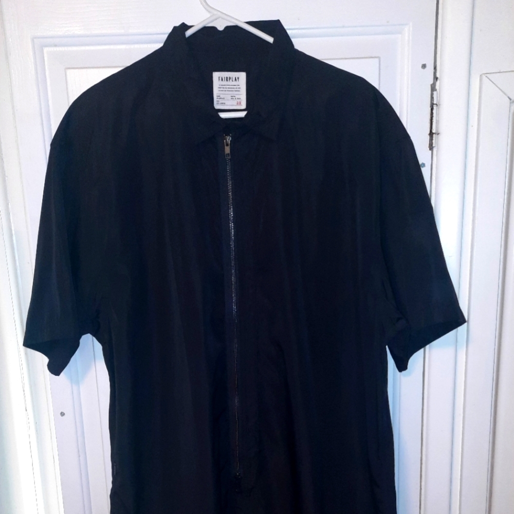 Fairplay zip up poly shirt 2x